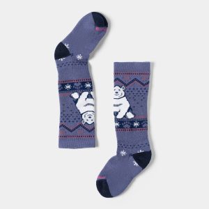 Kids' Wintersport Polar Bear Pattern Over The Calf Socks
